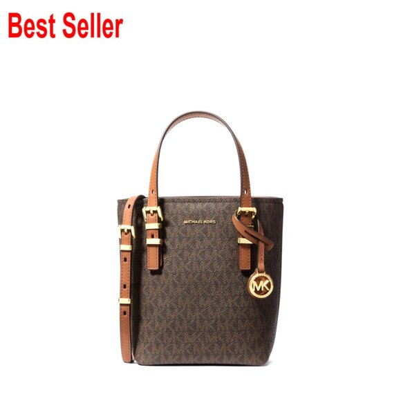 Pebbled Leather Tote with Detachable Crossbody Strap